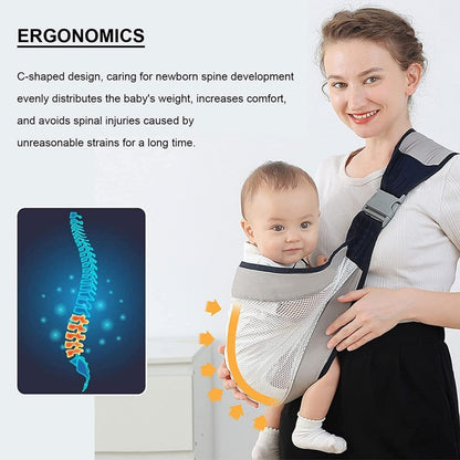 Baby Carrier, Ergonomic Baby Strap one Shoulder Labor-Saving Polyester