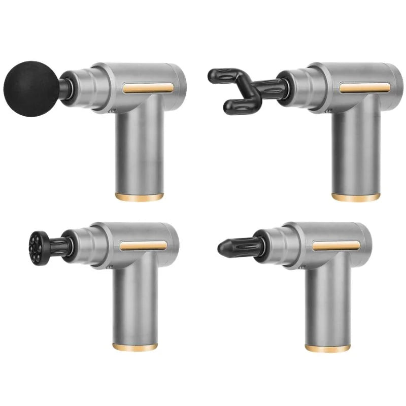 Deep Tissue Muscle Massage Gun | Fascia Relaxation Massage Gun with 6 Speed Levels & 4 Massage Heads