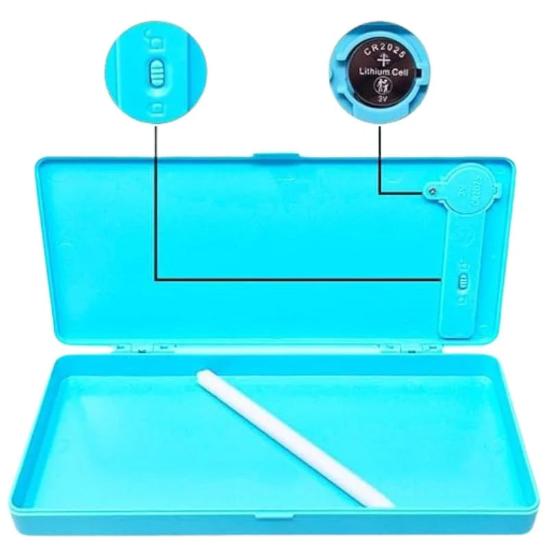 LCD Drawing Pen Case for Kids | Writing Tablet Pencil Box with Screen Lock