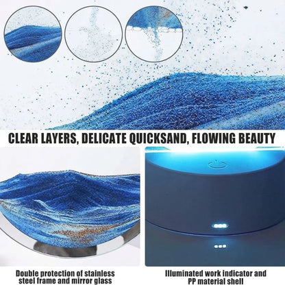 3D Moving Sand Art LED Lamp | Flowing Sandscape Painting Display