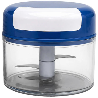 Manual Mini Hand Pull Food Chopper | Spin Cutter Vegetable & Fruit Chopper