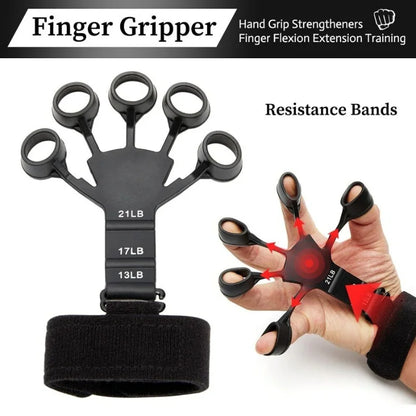 Adjustable Hand Grip Strengthener | Finger Exerciser & Hand Therapy