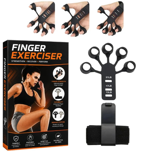 Adjustable Hand Grip Strengthener | Finger Exerciser & Hand Therapy