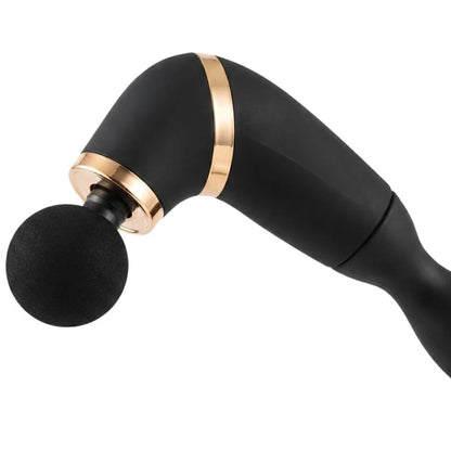 Long Handle Fascial Gun Massager | Model: BLD-339 | Rechargeable Massage Gun with 4 Interchangeable Heads