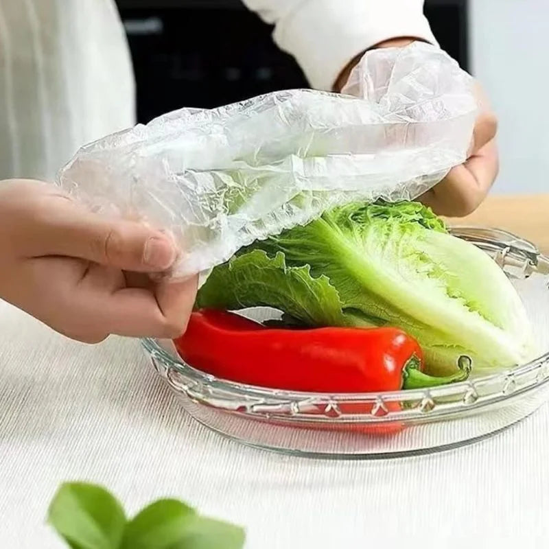 Disposable & Reusable Elastic Food Covers| 100Pcs